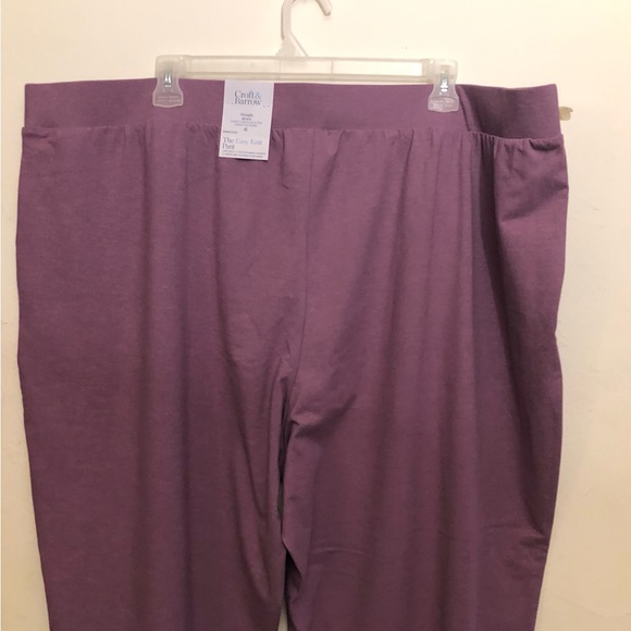 CROFT & BARROW Womens Knit Pull On Pants Size 4X Athlesure Pockets New - Picture 2 of 10